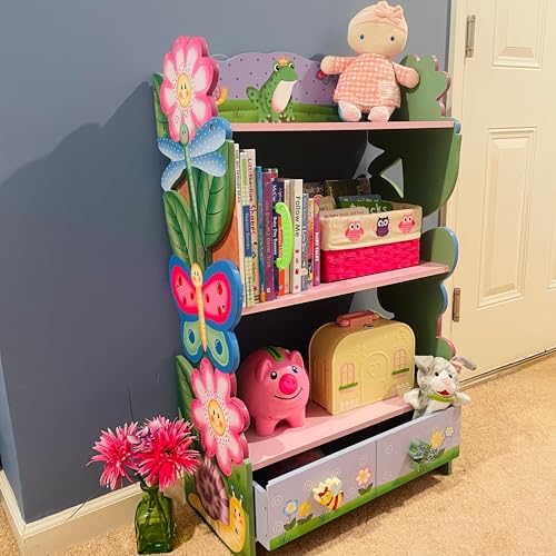 Magic Garden Multi-Tiered Wooden Children's Bookshelf