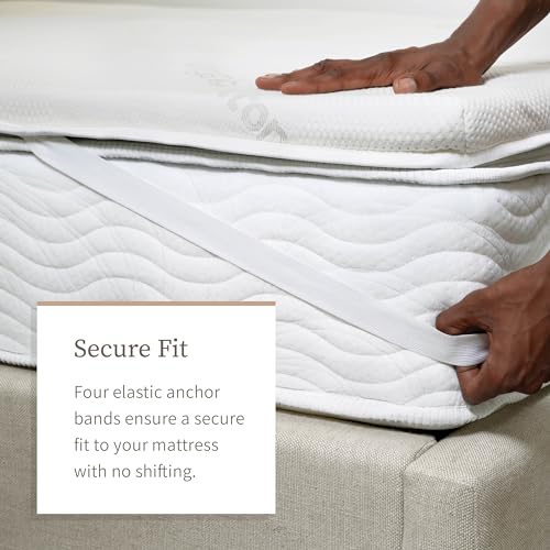 Graphite Memory Foam Mattress Topper, 3" Memory Foam Layer
