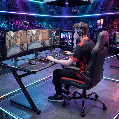 Video Game Chair, Ergonomic Computer Desk Chair, Lumbar Support