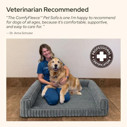 ComfyFleece® Memory Foam Orthopedic Dog Beds Large Sized Dog 35"