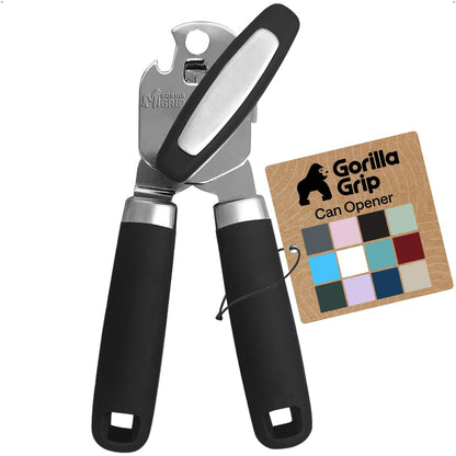Upgraded Model Stainless Steel Manual Can Opener, Black