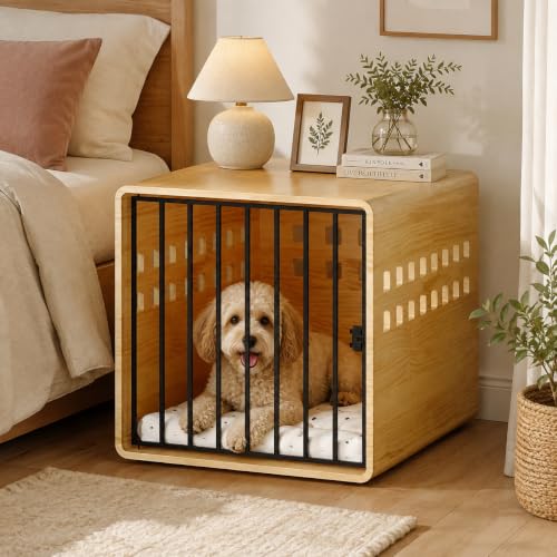30 Inch Solid Wood Puppy Crates for Small Dogs Crate End Table