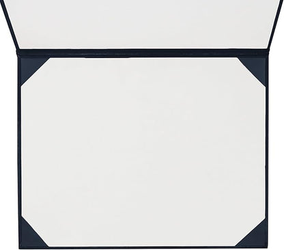 GraduationMall 8.5"x11" Smooth Padded Diploma Cover Certificate Holder Darkblue,2-Packs