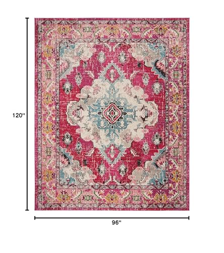 SAFAVIEH Monaco Area Rug 8x10, Large Pink & Multi MNC243D