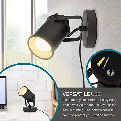 Catalina Lighting 18775-012 Modern Multipurpose Spotlight Desk or Wall Mount Accent Lamp, 6", Dark Bronze