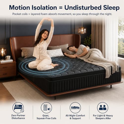 12 inch Queen Size Cooling Hybrid Mattress