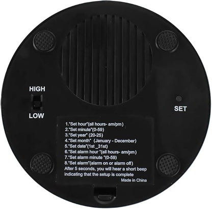 Big Button Timer - time Talking Clock for Blind, Date and Week, Suitable for The Elderly, The Visually impaired, Students and Children