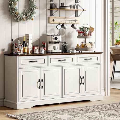 66" Large Sideboard Buffet Cabinet with Storage, Farmhouse Buffet Sideboard