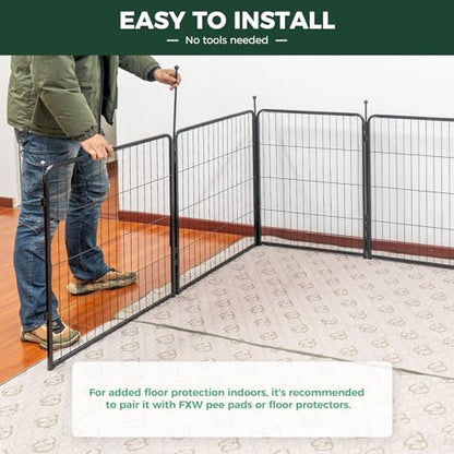 Rollick Dog Playpen, Indoor, Yard & RV Camping, 32" H, 16 Panels