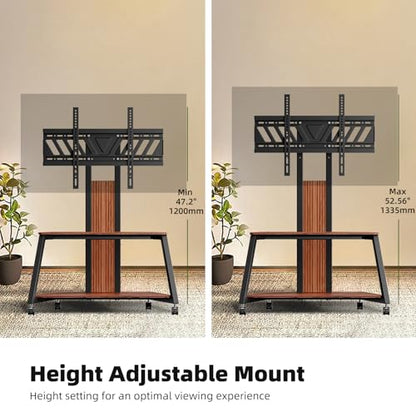 BESHI Heavy Duty Mobile TV Stand with Wheels for 32-85 Inch TVs