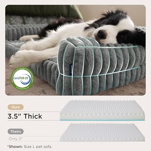ComfyFleece® Memory Foam Orthopedic Dog Beds Large Sized Dog 35"