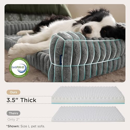 ComfyFleece® Memory Foam Orthopedic Dog Beds Large Sized Dog 35"