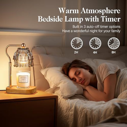 Candle Warmer Lamp with Timer Dimmer, Wax Melts Warmer Lamp for Gift, Grey