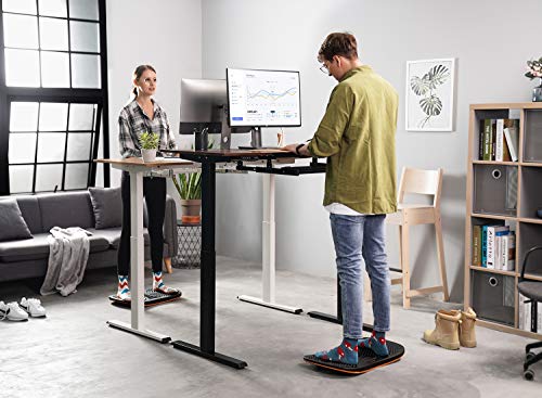Standing Desk Mat Balance Board, Obsidian Black