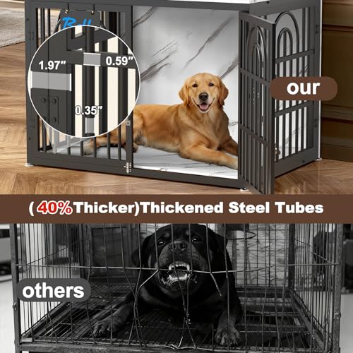 39 Inch Antique Walnut Dog Crate Furniture