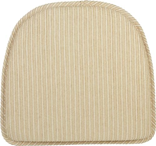 Klear Vu Raindrop The Gripper Non Slip Chair Cushions, Soft & Comfortable Seat Pad, Sitting Pillow for Kitchen, Dining or Office, 6 Count (Pack of 1), 06 Natural