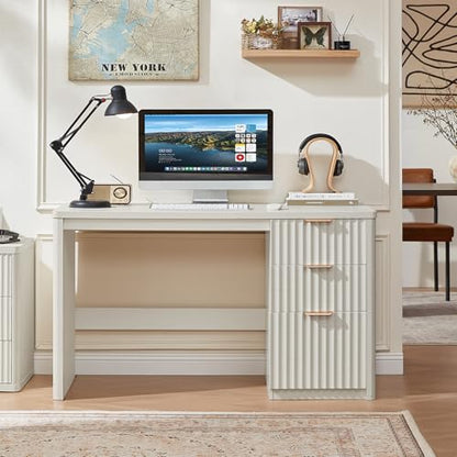 Office Desk 48" with 3 Drawers Storage File Cabinet