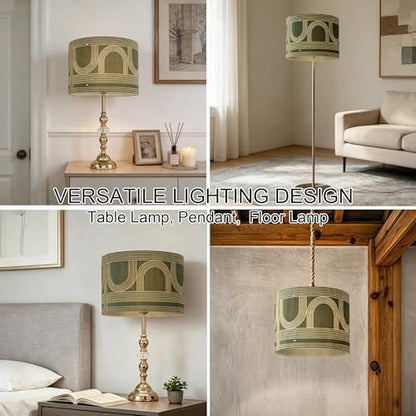 Modern lamp Shade Bamboo Material Art Deco 11.8 * 9.05Inch