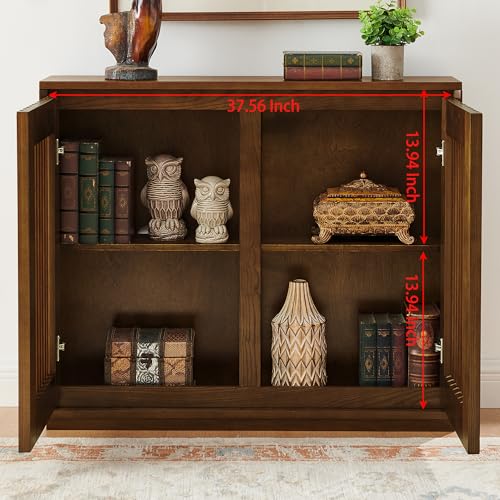 39" Mid Century Modern Sideboard Cabinet, Buffet Cabinet w/Storage