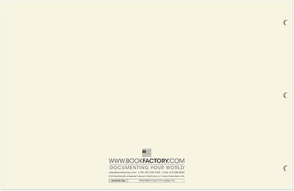 BookFactory Ledger Sheets/Large 13 Column Accounting Ledger Columnar (Thirteen Columns) Loose Leaf Paper - 17'' x 11'', 50 Pages, Loose Leaf, 3 Hole Punched (Made in USA)