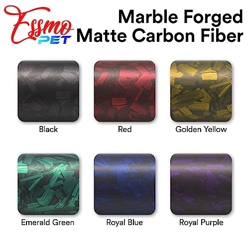 12"x60" (1FTx5FT) PET Marble Forged Carbon Fiber Textured Matte Red Vinyl Wrap Auto Car Sticker Decal Film Sheet Bubble Free Air Release Technology with Tool Kit - size: 12"x60" (1FTx5FT)