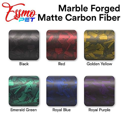 60"x480" (5FTx40FT) PET Marble Forged Carbon Fiber Textured Matte Red Vinyl Wrap Auto Car Sticker Decal Film Sheet Bubble Free Air Release Technology with Tool Kit - size: 60"x480" (5FTx40FT)