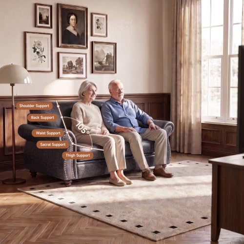 2 Pieces Modular Loveseat Couch & 3-Seat Sofa Set for Living Room