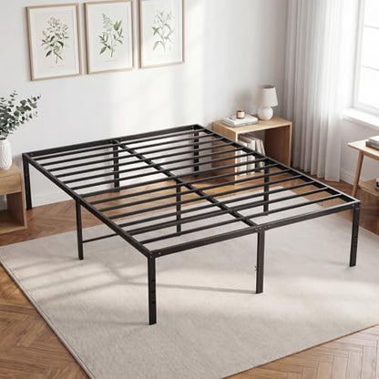 Queen Bed Frames, 16 Inch Height Metal Platform Bed Frame