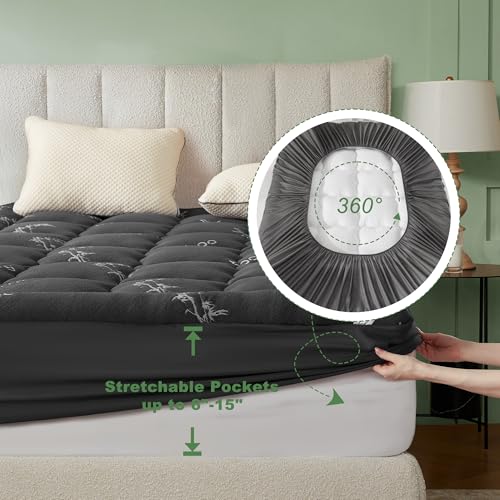 Twin Mattress Topper, Thick Pillow Top Mattress Pad