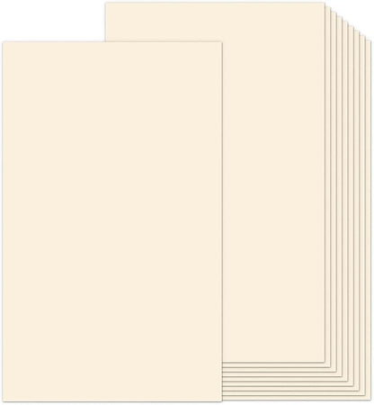 8.5x14 Cream Cardstock, 65lb Legal Size Card Stock 100 Sheets, Goefun Heavyweight Cardstock Printer Paper for Arts and Crafts, Posters, Brochures, Menus, Cards, Covers