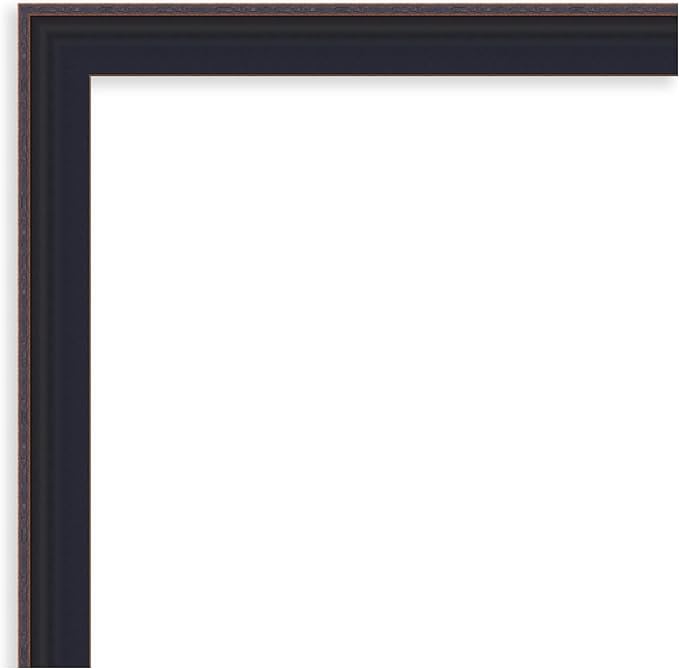 Amanti Art Black Framed Magnetic Board 19x19 Small Vision Board for use with Magnets, 100% Metal Sheet to Display Items as Office Decor or for Home Organization in mudroom, Kitchen or Kids Room