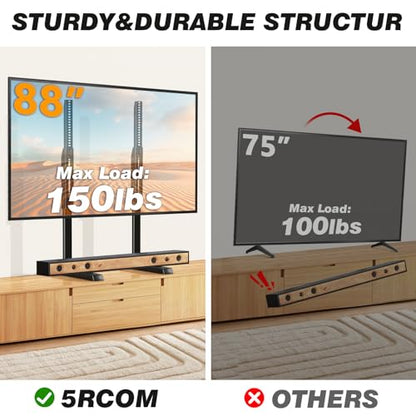 Table Top TV Stand Universal for 35-88 Inch Flat & Curved TVs