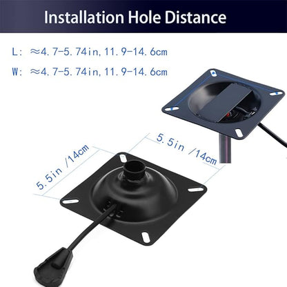 Gjpwyfdc Tilt Control Mechanism Replacement Office Chair ，5.5'' X 5.5'' Mounting Holes
