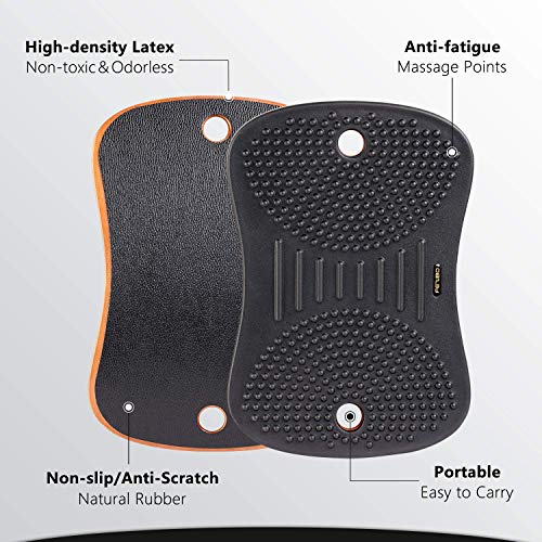 Standing Desk Mat Balance Board, Obsidian Black