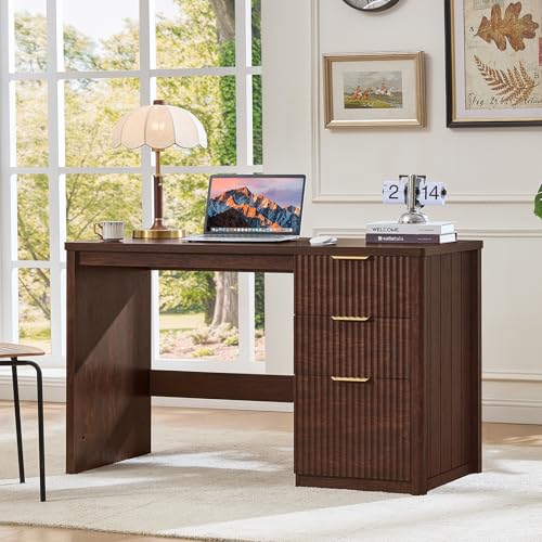 Office Desk 48" with 3 Drawers Storage File Cabinet