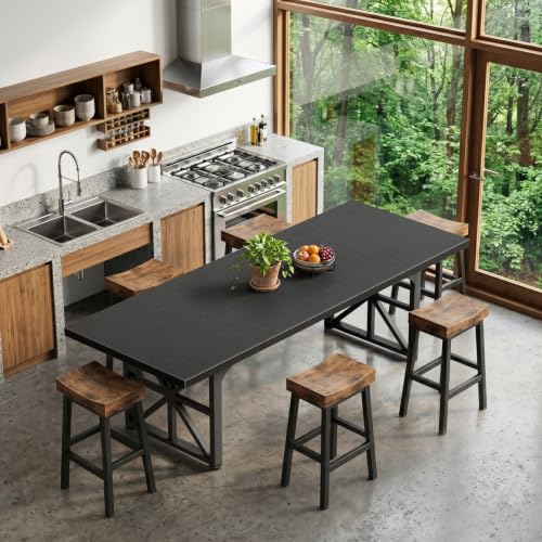 71" Executive Desk, Large Computer Table for Home Office, Black