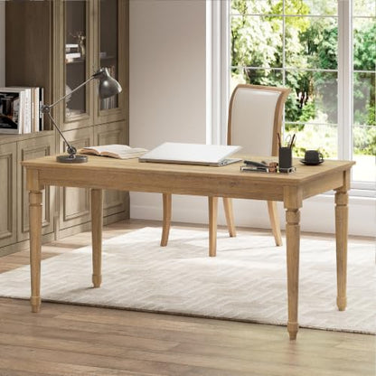 Somi Home Office Writing Desk with Drawer, Wooden Computer Desk with Storage, Study Table for Working Space, Seadrift
