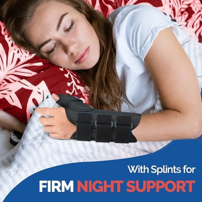 FEATOL Thumb Spica Splint Wrist Brace for De Quervain's & Carpal Tunnel