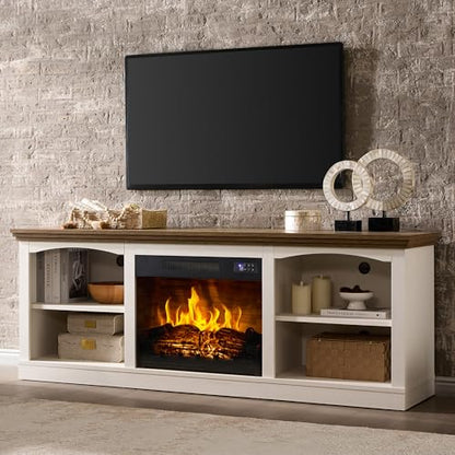 70" Fireplace TV Stand with 23" Fireplace for TVs Up to 80"