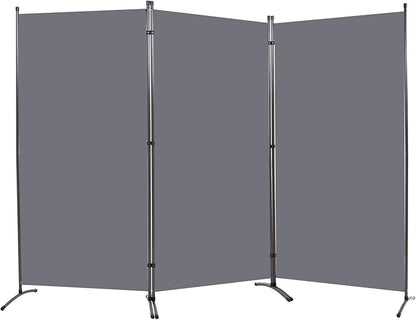 Room Divider 6FT Folding Privacy Screens, 3 Panel Partition Room Dividers w/Freestanding Design, Portable Wall Divider for Room Separtation, Fabric Screen Panel for Home Office Bedroom Dorm