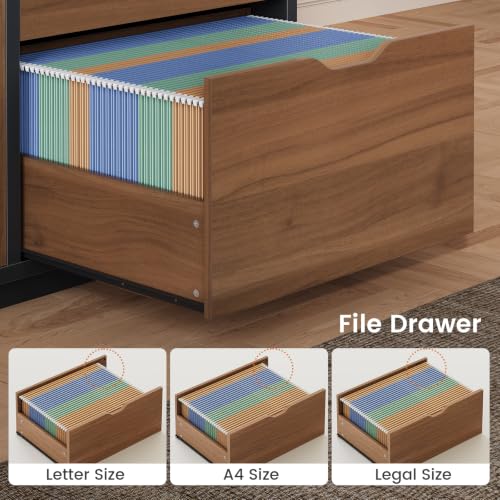 77.1" Executive Large Electric Standing Desk, Brown