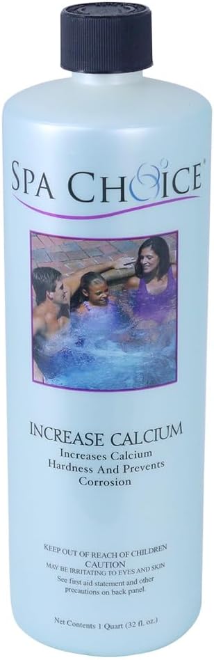 SpaChoice 1-Quart 2-Pack Premium Increase Calcium, Liquid Calcium Hardness Increaser Hot Tub, Made in USA