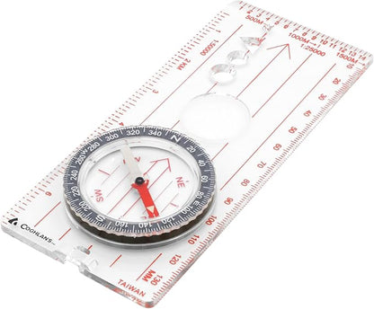 Coghlan’s Outdoor Compasses – Lightweight, Durable Navigation Tools for Hiking, Camping, Orienteering & Survival with Map, Wrist, Lensatic, LED, and Carabiner Options