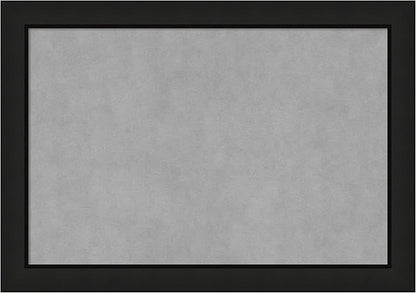 Amanti Art Black Framed Magnetic Board 19x27 Medium Vision Board for use with Magnets, 100% Metal Sheet to Display Items as Office Decor or for Home Organization in mudroom, Kitchen or Kids Room