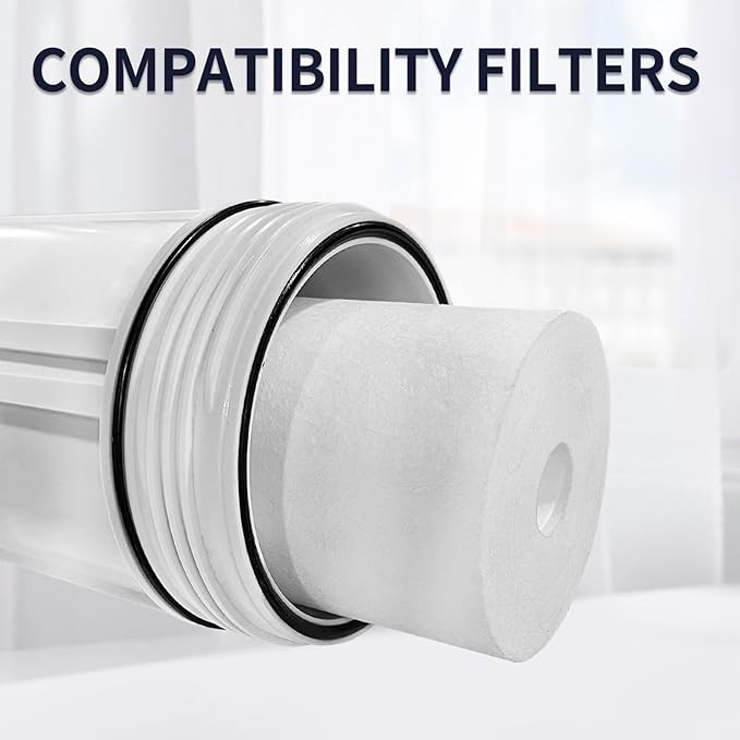 2 Pack Water Filter White Element 1.1" x 10",Sediment Water Filter Replacement Cartridge