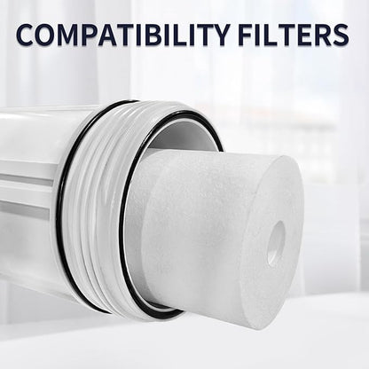 2 Pack Water Filter White Element 1.1" x 10",Sediment Water Filter Replacement Cartridge
