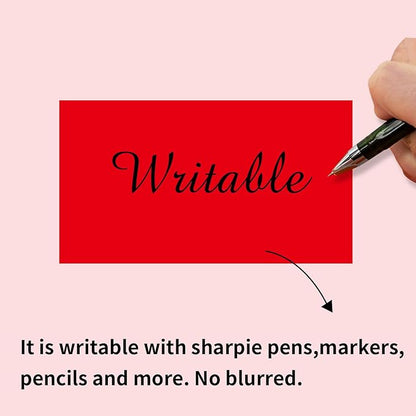 STARLIBOO 250 Red 2*3 Inch Rectangle Removable Writable Color Coding Labels, Name Tag Stickers, File Folder Labels