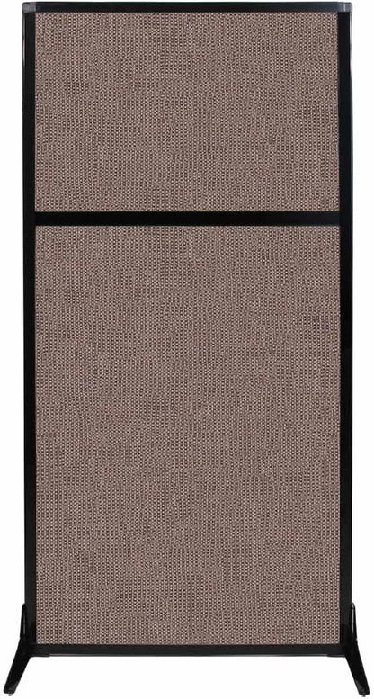 Versare Workstation Partition | Portable Wall Divider | Modern Office Cubicle | Free Standing Privacy Screen | Flexible Work Space | 33" x 70" Latte Fabric Panels