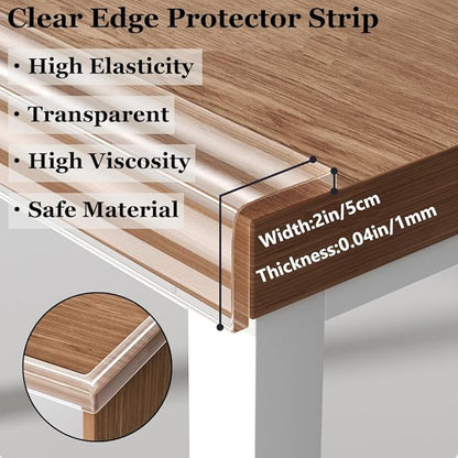 Baby Proofing Edge Protector for Baby 16.4ft Clear Edge Protector Strip Safety Corner Guards Child Proof Corner Bumper for Furniture