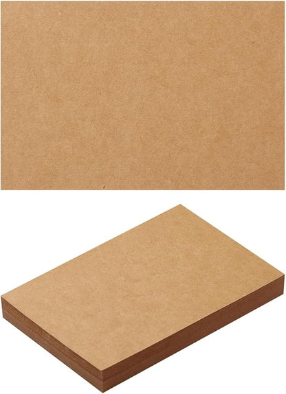 50 Sheets Blank Cardstock Paper 250 GSM Thick Heavy Cards Stock for DIY Art Projects, Card Making, Postcards, Greeting Cards, Birthday Party, Wedding Invitation (Brown, 3x5 inches)